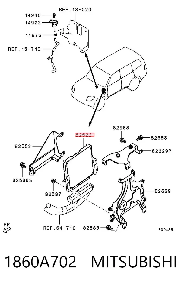 Блок управления двигателем Mitsubishi Pajero IV LONG