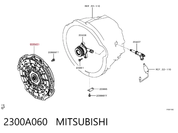 Сцепление 2300A060 Mitsubishi