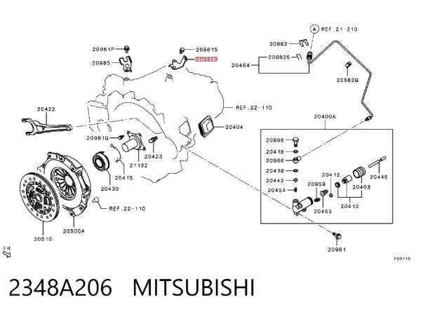  2348A206 Mitsubishi