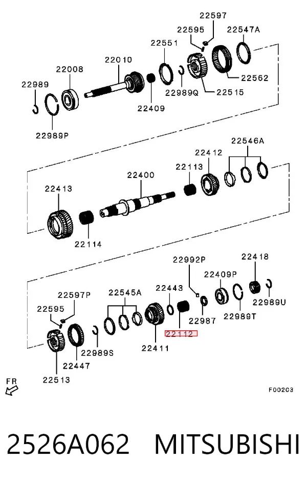  2526A062 Mitsubishi