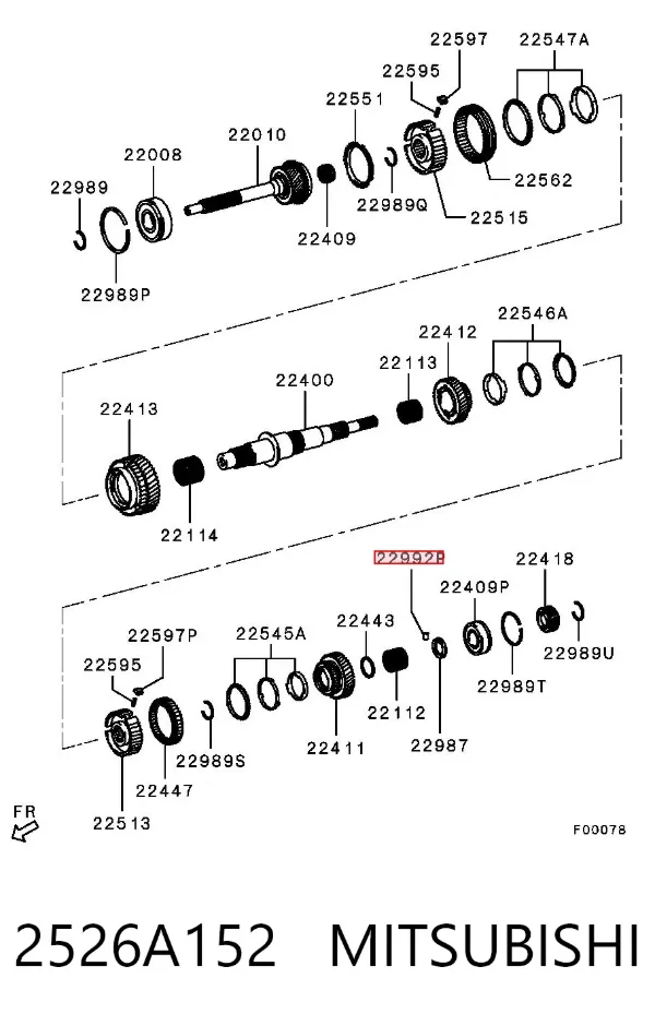  2526A152 Mitsubishi