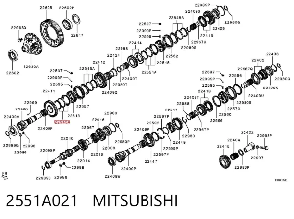  2551A021 Mitsubishi