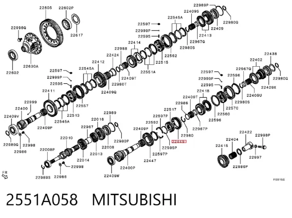  2551A058 Mitsubishi
