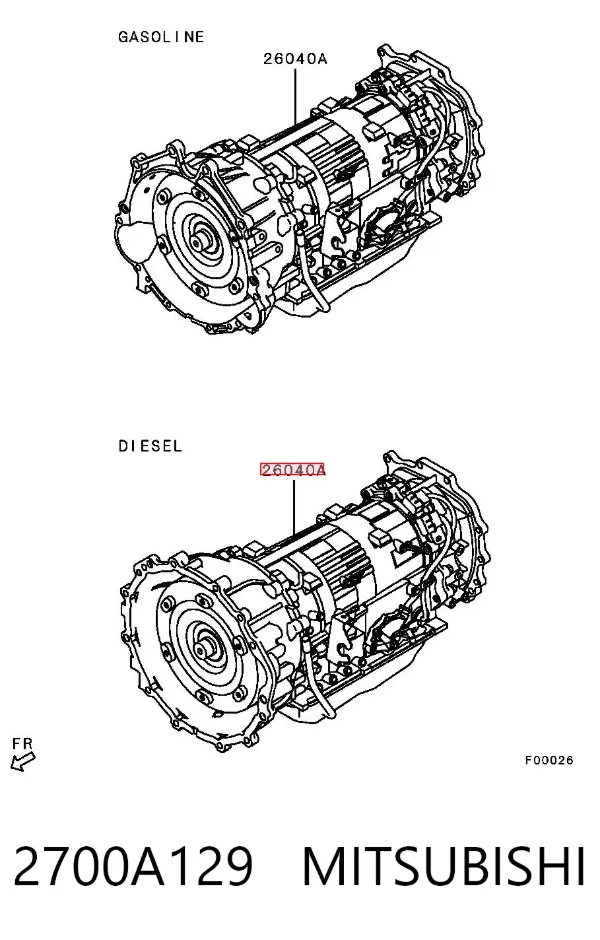 АКПП 2700A129 Mitsubishi
