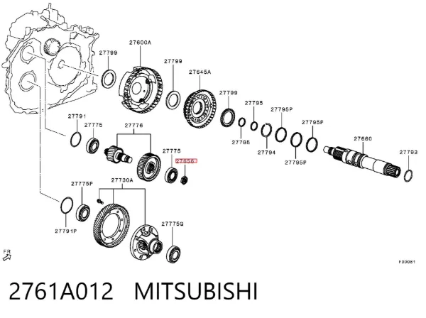  2761A012 Mitsubishi