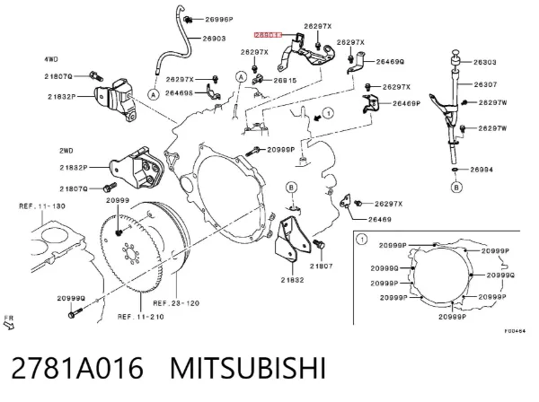  2781A016 Mitsubishi