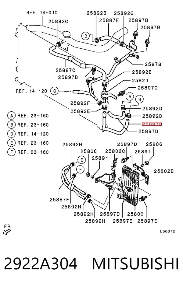  2922A304 Mitsubishi