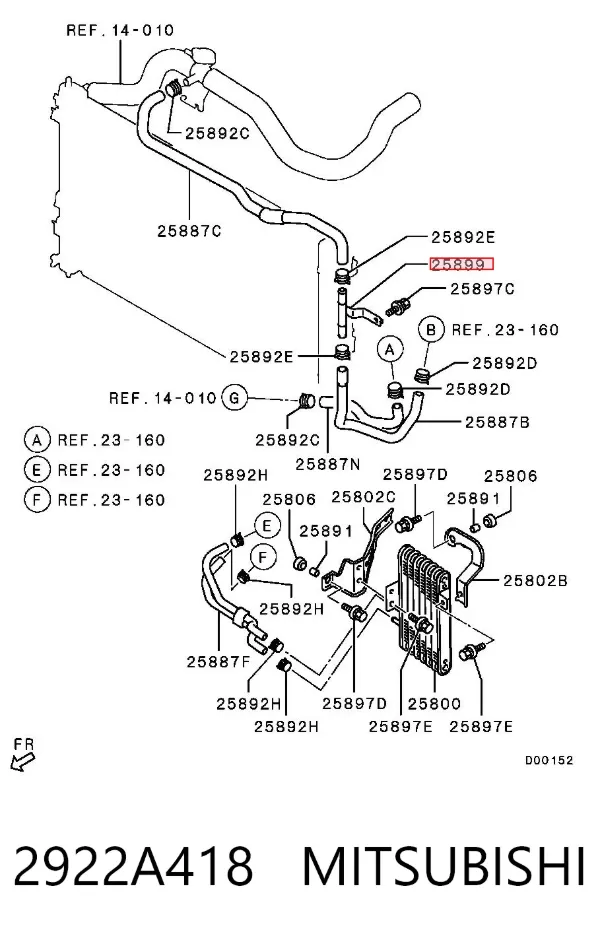  2922A418 Mitsubishi