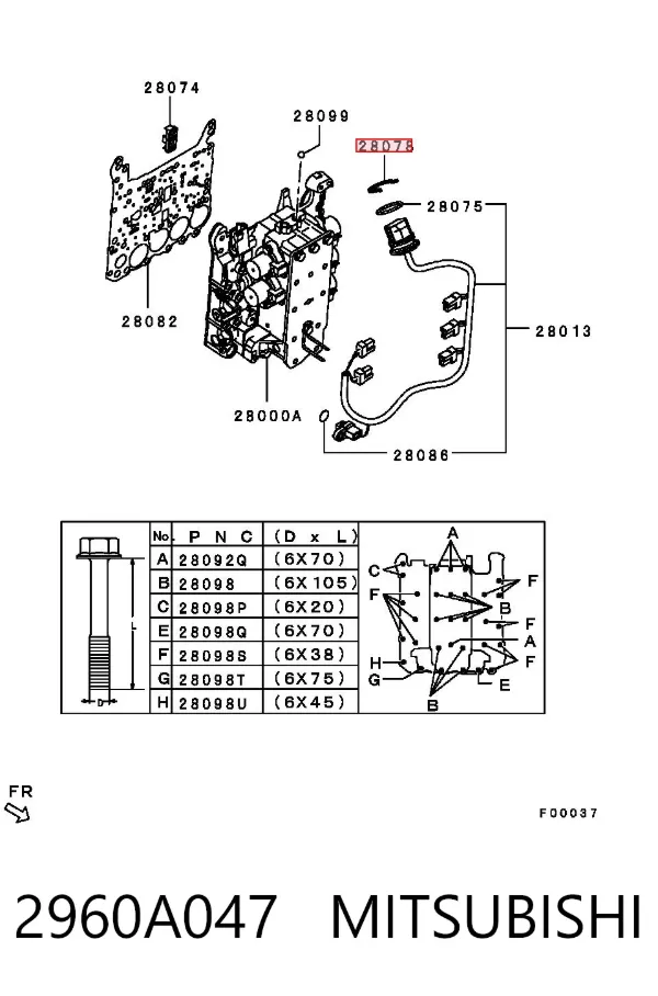  2960A047 Mitsubishi