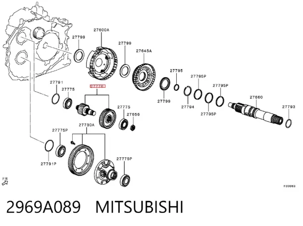  2969A089 Mitsubishi