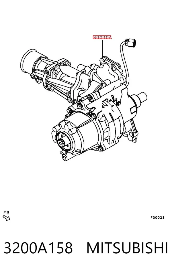 Раздатка 3200A158 Mitsubishi