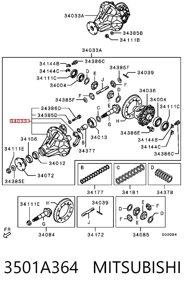  3501A364 Mitsubishi