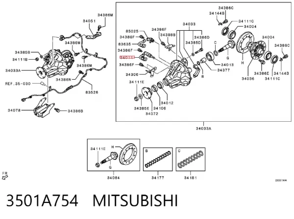  3501A754 Mitsubishi