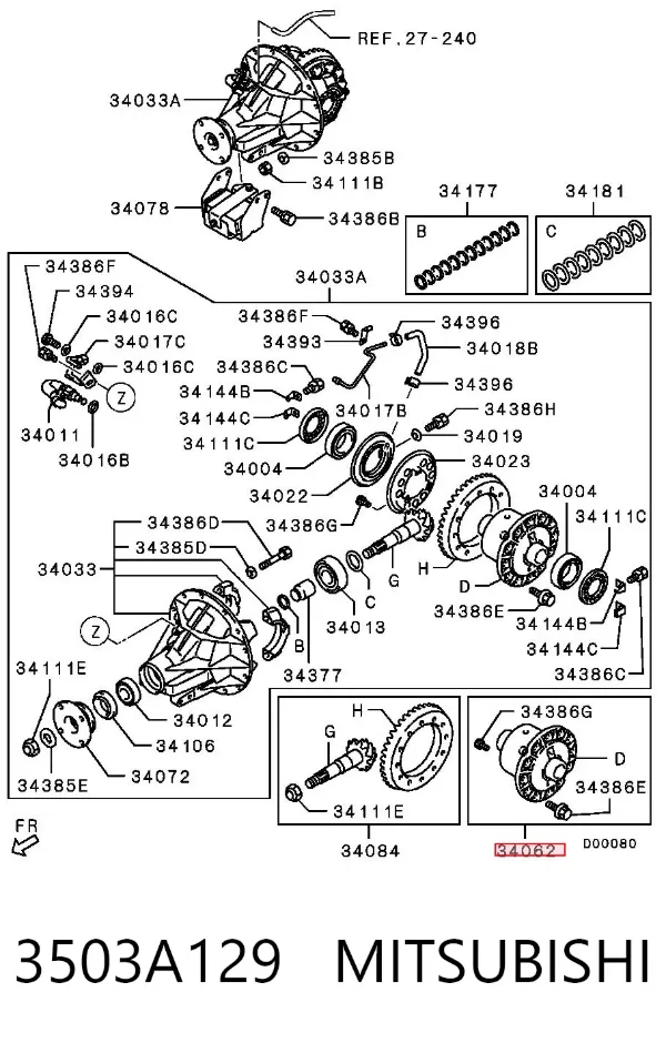  3503A129 Mitsubishi