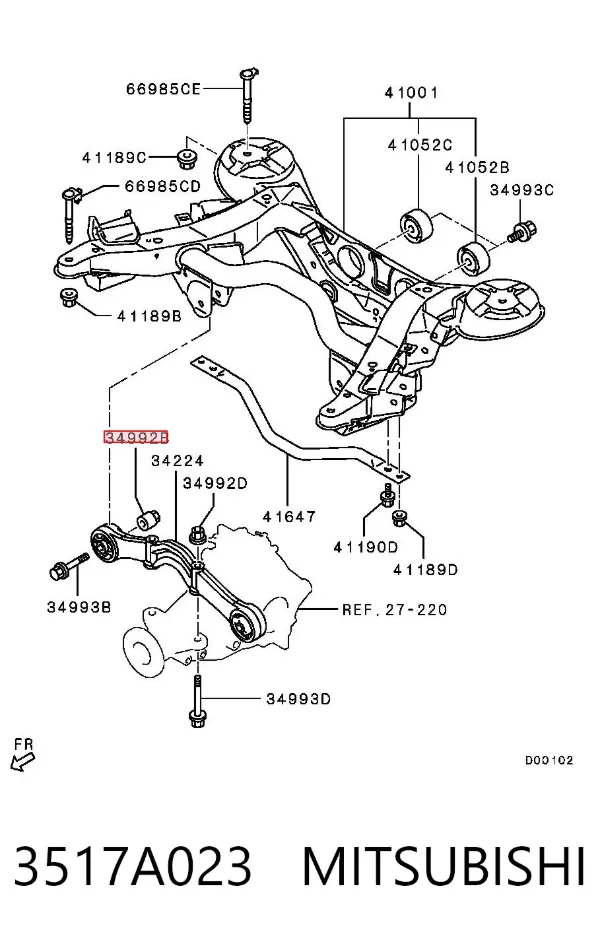 3517A023 Mitsubishi