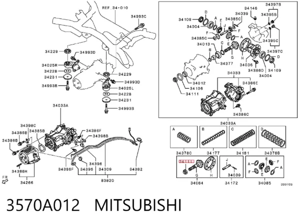  3570A012 Mitsubishi
