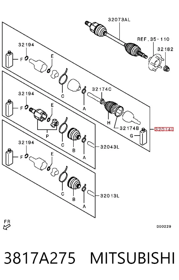  3817A275 Mitsubishi