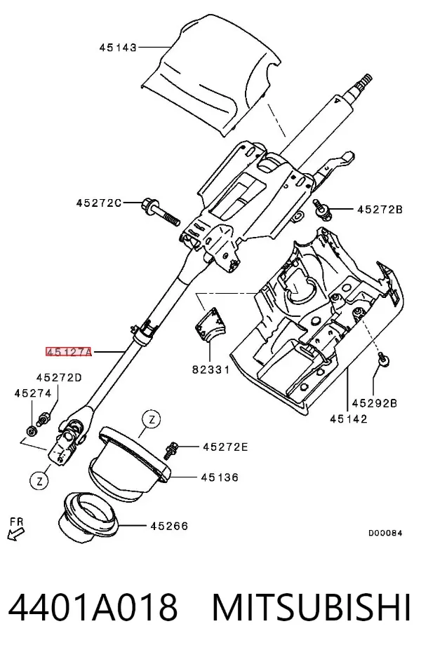 Рулевая колонка 4401A018 Mitsubishi