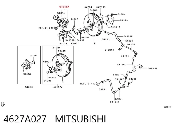 Бачок тормозной Mitsubishi Outlander II XL