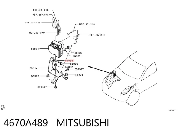 4670A489 Mitsubishi