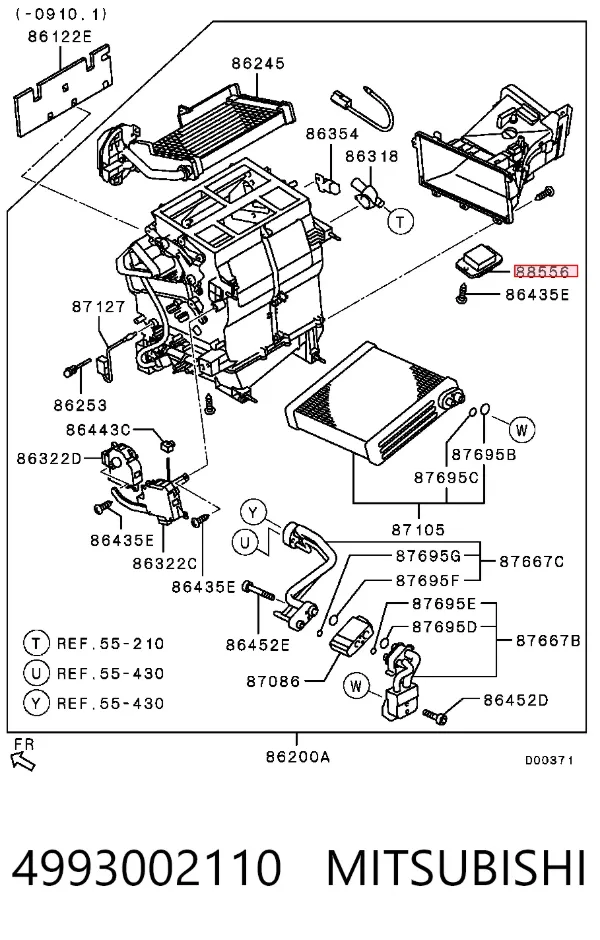 Резистор печки Mitsubishi Pajero IV LONG