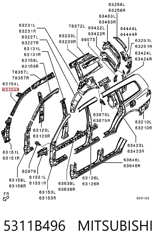  5311B496 Mitsubishi