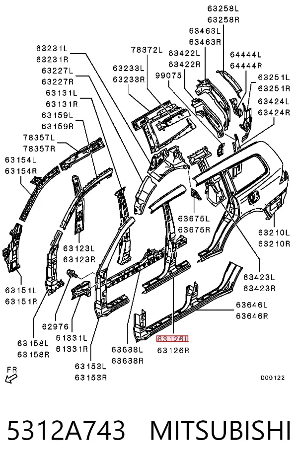  5312A743 Mitsubishi