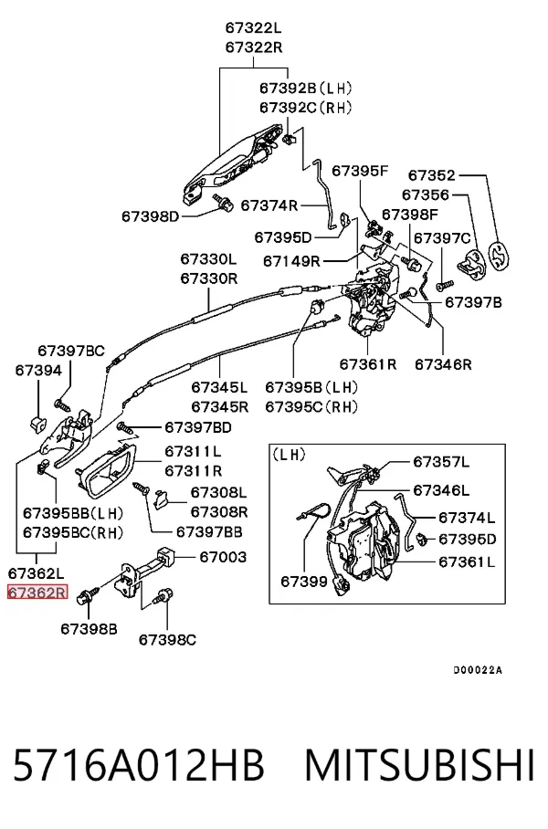 5716A012HB Mitsubishi