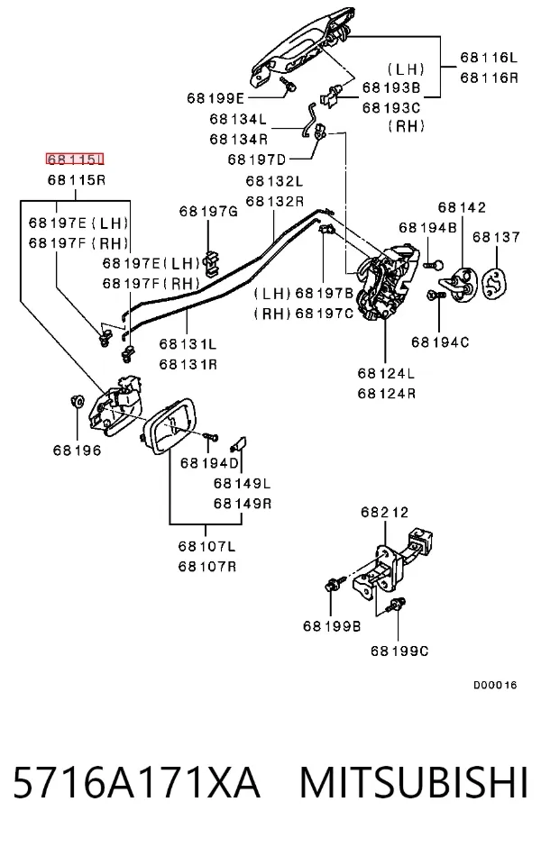  5716A171XA Mitsubishi