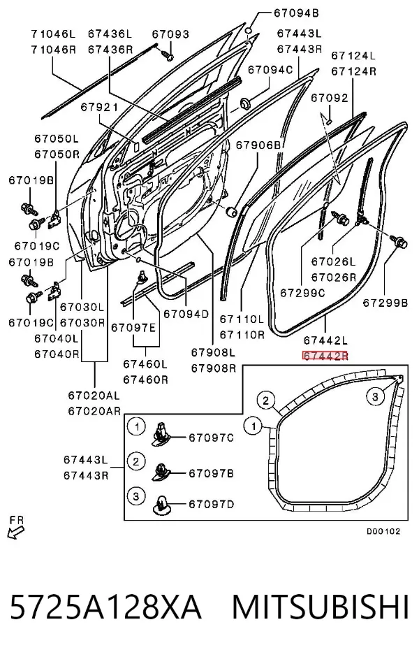  5725A128XA Mitsubishi