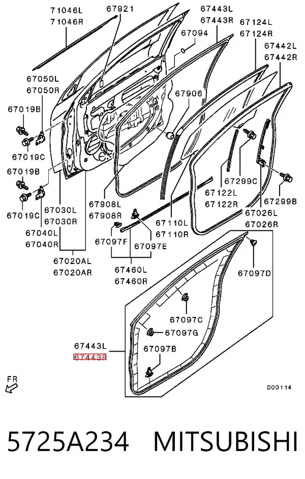  5725A234 Mitsubishi