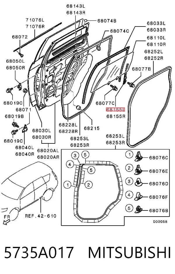  5735A017 Mitsubishi
