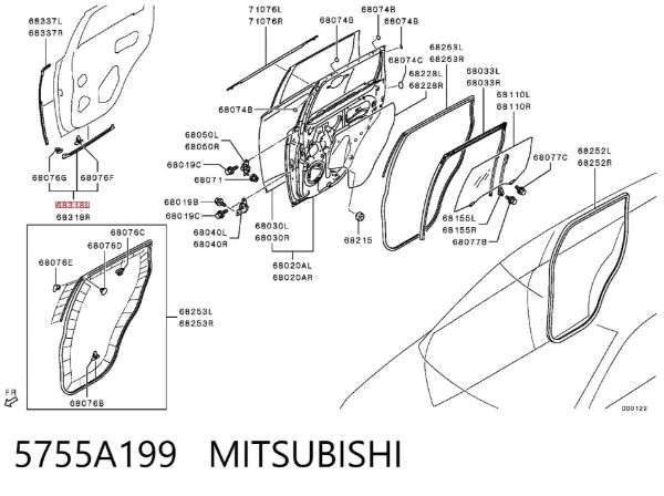  5755A199 Mitsubishi