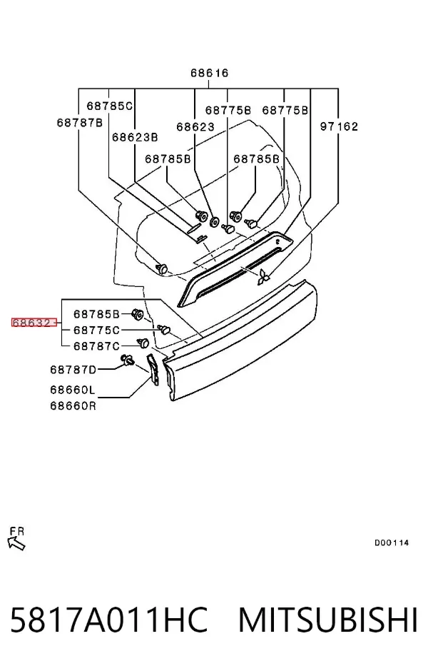  5817A011HC Mitsubishi