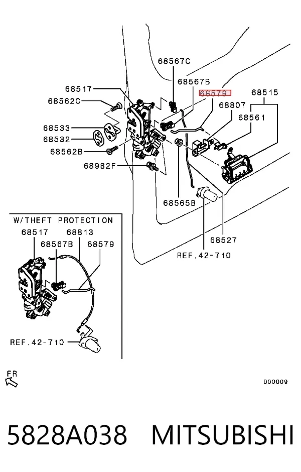  5828A038 Mitsubishi