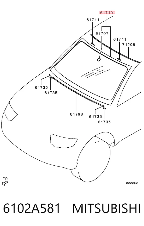 Лобовое стекло AB65272A XYG