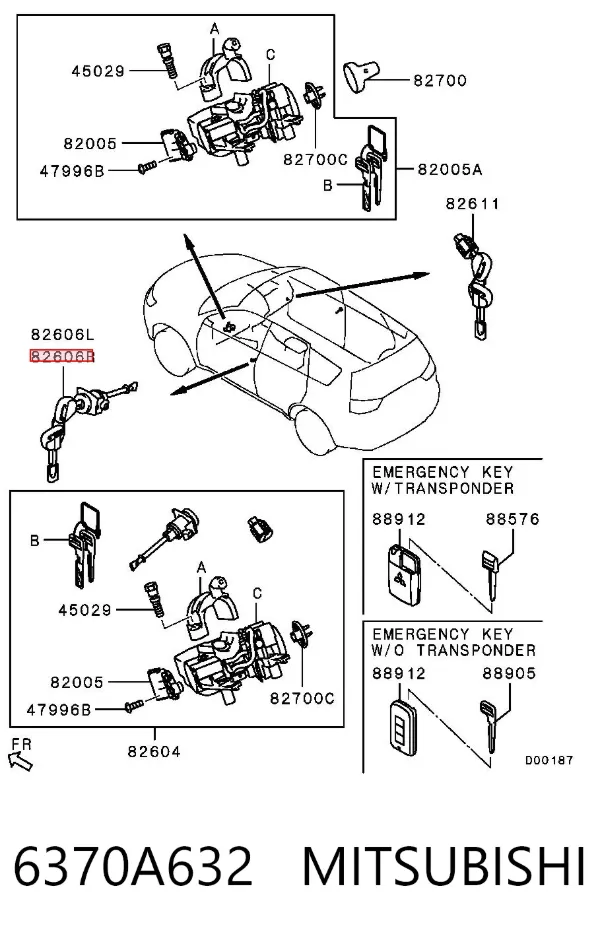  6370A632 Mitsubishi