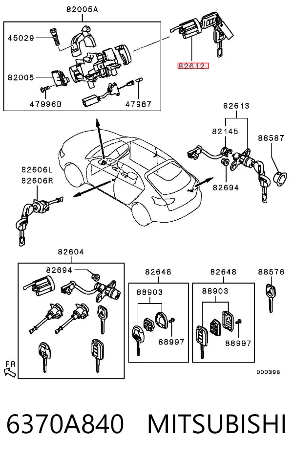 6370A840 Mitsubishi