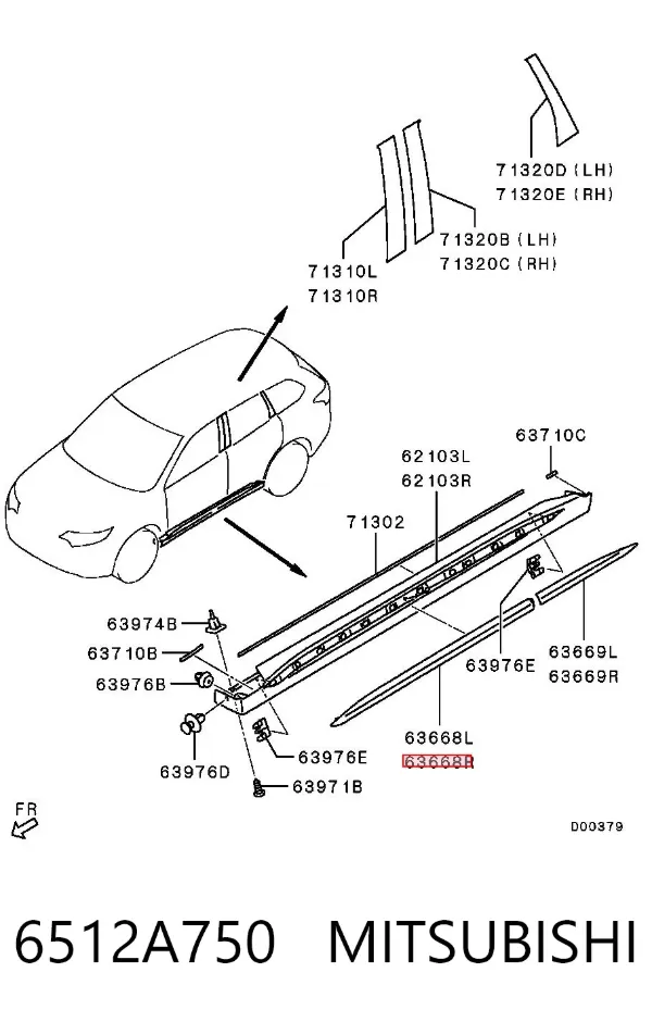  6512A750 Mitsubishi