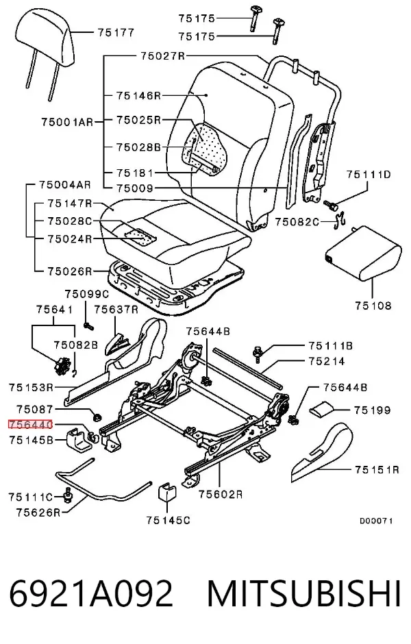  6921A092 Mitsubishi