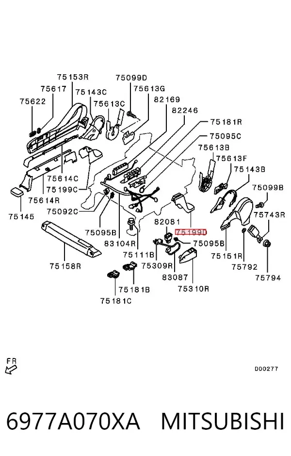  6977A070XA Mitsubishi