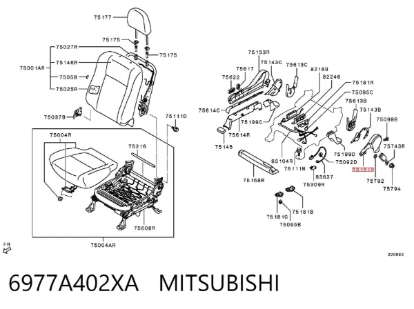  6977A402XA Mitsubishi