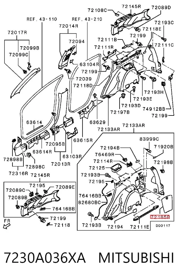  7230A036XA Mitsubishi
