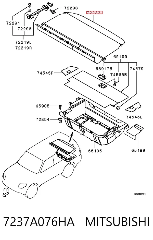  7237A076HA Mitsubishi