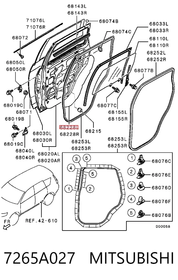 7265A027 Mitsubishi