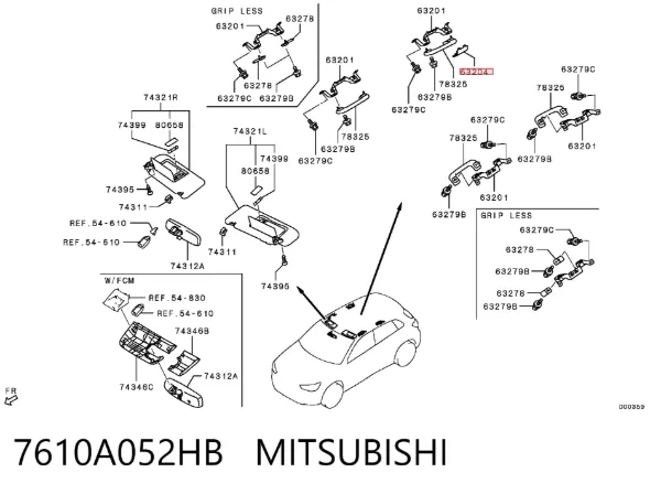  7610A052HB Mitsubishi