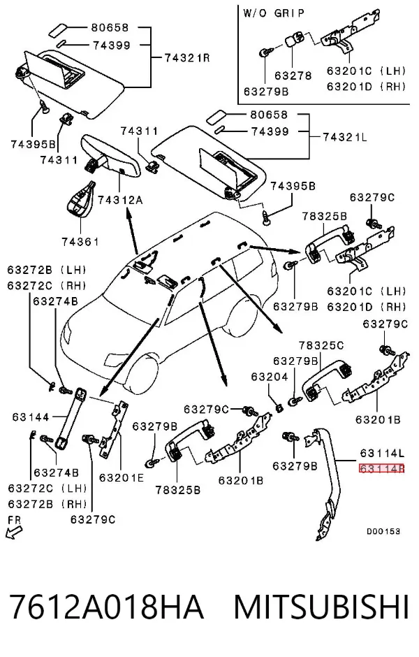  7612A018HA Mitsubishi
