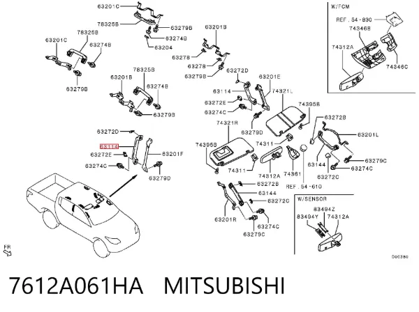  7612A061HA Mitsubishi
