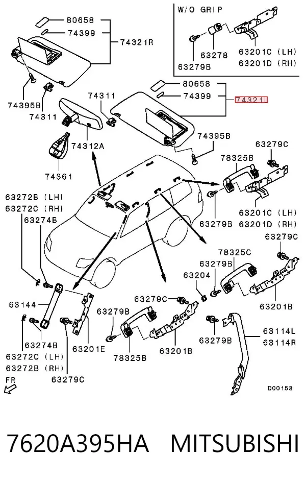  7620A395HA Mitsubishi