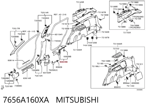  7656A160XA Mitsubishi
